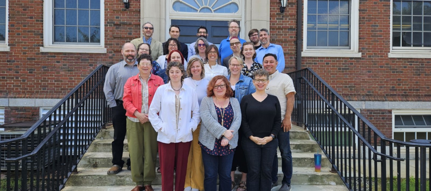 English Department Faculty in front of Ketchum Hall